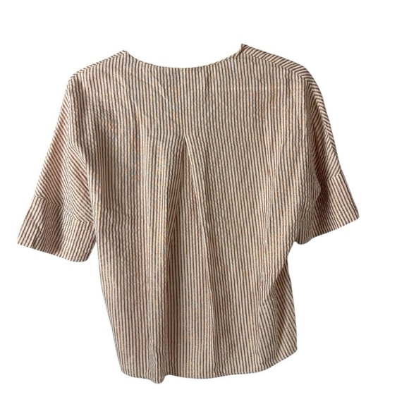 Zara Trafaluc Striped Wrap Style Top - Picture 3 of 7